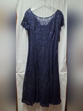 SL FashionsSequined Lace Midi Dresses